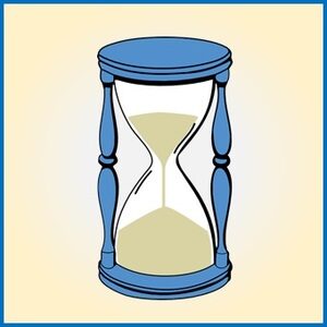 Hourglass timer for decisions